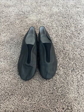 Bloch Black Leather Slip-On Dance Shoes
